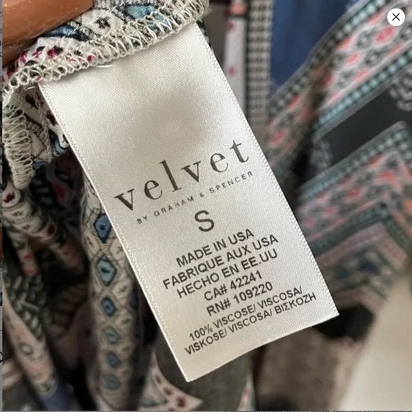 Velvet by Graham & Spencer  Boho Patchwork Dress Size S - Picture 4 of 5